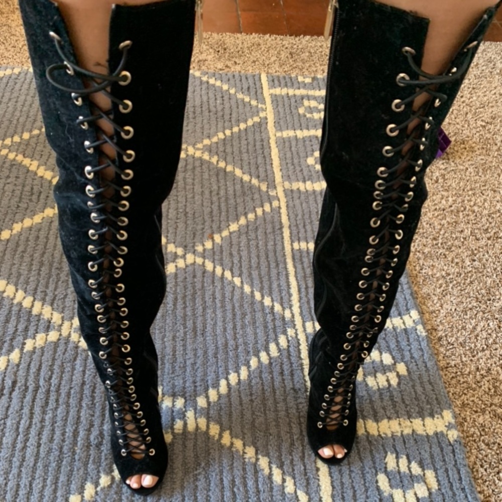 Dollhouse thigh high heels
